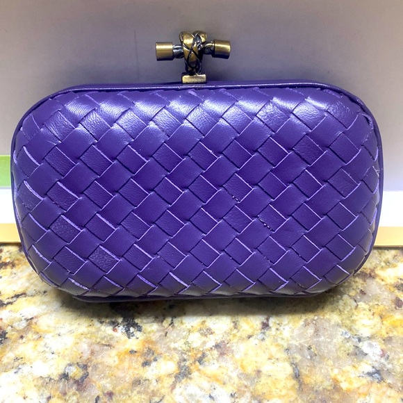 cochni Handbags - Woven Leather Box Clutch